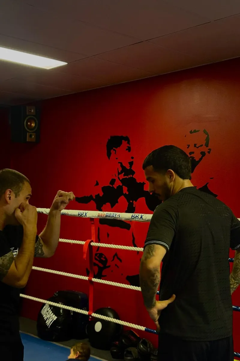 Boxer training inside The Dungeon Boxing gym in Perth, Western Australia